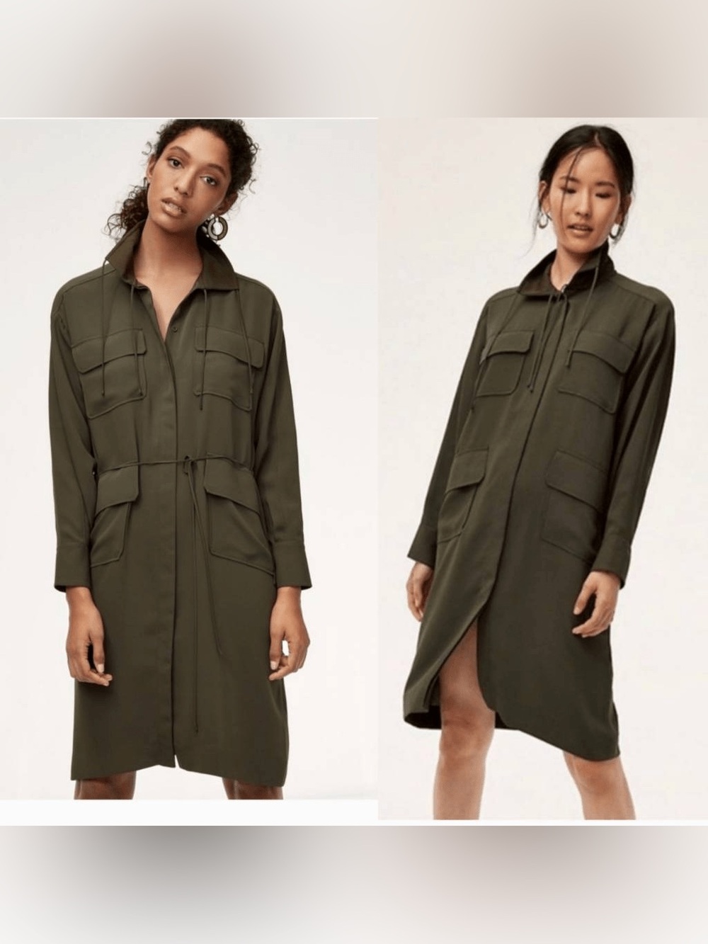 Babaton Howitt Utility Relaxed Fit Button Down Dress/Jacket